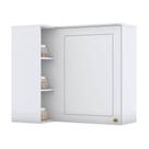 Armário Aéreo Canto Reto 1 Porta Americana Branco - Henn Armário Aéreo Canto Reto 1 Porta Americana Branco - Henn
