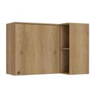 Armário Aéreo Canto Reto 94 cm 1 Porta Finesse Capuccino - THB