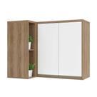 Armário Aéreo Canto Reto 95cm 2 Portas 1 Prateleira Mel Armário Aéreo Canto Reto 95cm 2 Portas 1 Prateleira Mel