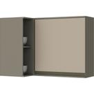 Armário Aéreo Canto Reto Connect C58 1 Porta e Nicho Henn Armário Aéreo Canto Reto Connect C58 1 Porta e Nicho Henn