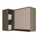 Armario Aereo Canto Reto MDF 120 cm Connect C58 Duna Henn