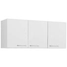 Armário Aéreo Carol 3 Portas Rud Rack Cor Branco Armário Aéreo Carol 3 Portas Rud Rack Cor Branco