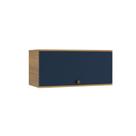 Armário Aéreo Celeste Kappesberg 100% MDF 1 Porta Basculante Nogueira/Azul 80cm Armário Aéreo Celeste Kappesberg 100% MDF 1 Porta Basculante Nogueira/Azul 80cm