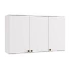 Armário Aéreo Celeste Kappesberg 100% Mdf 3 Portas Branco Armário Aéreo Celeste Kappesberg 100% Mdf 3 Portas Branco