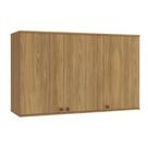 Armário Aéreo Celeste Kappesberg 100% MDF 3 Portas Nogueira 120cm Armário Aéreo Celeste Kappesberg 100% MDF 3 Portas Nogueira 120cm