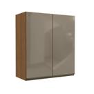Armário Aéreo com Vidro 2 Portas 80cm Maxxi