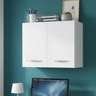 Armário Aéreo Compacto 2 Portas Ideal para Cozinha, Sala e Banheiro