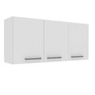 Armário Aéreo Cor Branco linha Amor Perfeito de 120cm Mademovel