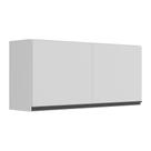 Armário Aéreo Cozinha 120 Cm 2 Portas Branco/preto