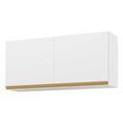 Armário Aéreo Cozinha 120 cm 2 Portas Veneza GW Multimóveis Branco