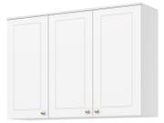 Armário Aéreo Cozinha 120 Cm Americana 3 Portas 100% Mdf Branco Hp C352 - Henn