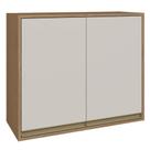 Armario Aereo Cozinha 2 Portas de Abrir 1 Prateleira 60 cm Vitória Carvalho/Off White - Móveis Rimo - 100% MDF