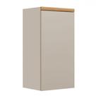 Armário Aéreo Cozinha 40 Cm Allure 1 Porta 1 Prateleira Jequitibá/Gris - Linea Brasil Armário Aéreo Cozinha 40 Cm Allure 1 Porta 1 Prateleira Jequitibá/Gris - Linea Brasil
