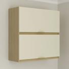 Armário Aéreo Cozinha 80 Cm Nanda 2 Portas Nature/Arenas - Tecno Mobili