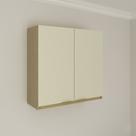 Armário Aéreo Cozinha 80 Cm Nanda 2 Portas Tm1213 Nature/Arenas - Tecno Mobili