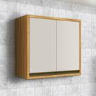 Armário Aéreo Cozinha 80 Cm Tempranillo 2 Portas 100% Mdf Amêndoa/Off White - Rio Doce