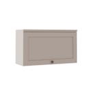 Armário Aéreo Cozinha 80cm Iluminata 100% Mdf 1 Porta Basculante Branco/Fendi - Geniallex Armário Aéreo Cozinha 80cm Iluminata 100% Mdf 1 Porta Basculante Branco/Fendi - Geniallex