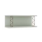 Armário Aéreo Cozinha Aberto 80cm 100% Mdf com Metalon Mint - Genialflex Armário Aéreo Cozinha Aberto 80cm 100% Mdf com Metalon Mint - Genialflex