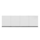 Armário Aéreo Cozinha Andréia 4 Portas 150 cm Branco AJL Móveis Armário Aéreo Cozinha Andréia 4 Portas 150 cm Branco AJL Móveis