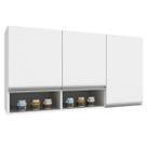 Armário Aéreo Cozinha Athena 3 Portas Branco - Irm Móveis