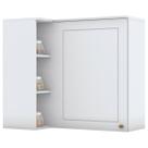 Armário Aéreo Cozinha Canto Nova York 1 Porta 2 Prateleiras Branco Hp - Henn