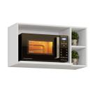 Armário Aéreo Cozinha Essência para Micro-Ondas 100% Mdf Branco - Henn
