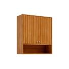 Armário Aéreo Cozinha Modulado Divina c/ 2 Portas Ripadas 80 cm Cinamomo - MGM Armário Aéreo Cozinha Modulado Divina c/ 2 Portas Ripadas 80 cm Cinamomo - MGM