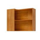 Armário Aéreo Cozinha Modulado Esplêndida Canto Reto c/ 2 Nichos 92cm Cinamomo - MGM