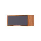 Armário Aéreo Cozinha Modulado Esplendida Geladeira c/ 1 Portas Basculante 80cm Cinamomo/Titanium - MGM Armário Aéreo Cozinha Modulado Esplendida Geladeira c/ 1 Portas Basculante 80cm Cinamomo/Titanium - MGM