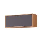 Armário Aéreo Cozinha Modulado Esplendida Geladeira c/ 1 Portas Basculante 80cm Freijo/Titanium - MGM