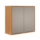 Armário Aéreo Cozinha Plena 2 Portas 80cm Cinamon/Nude Prime Tx - Demóbile
