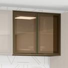 Armário Aéreo Cozinha Vitoria 02 Portas Vidro 80cm Armário Aéreo Cozinha Vitoria 02 Portas Vidro 80cm