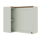 Armário Aéreo de Canto 1 Porta 100 % MDF Iluminata Geniaflex Armário Aéreo de Canto 1 Porta 100 % MDF Iluminata Geniaflex