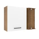 Armário Aéreo De Canto 1 Porta Rustic/branco