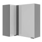 Armário Aéreo de Canto 2 Portas MDP MDF Lumina Telasul