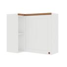 Armário Aéreo de Canto 93cm Para Cozinha Modulada Nichos MDF Armário Aéreo de Canto 93cm Para Cozinha Modulada Nichos MDF