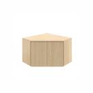 Armário Aéreo De Canto Obliquo 100% MDF Naturale/Nude - Andria Móveis Sul Armário Aéreo De Canto Obliquo 100% MDF Naturale/Nude - Andria Móveis Sul