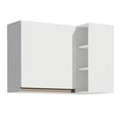 Armário Aéreo de Canto Reims 1 Porta Adega Branco Madesa Armário Aéreo de Canto Reims 1 Porta Adega Branco Madesa