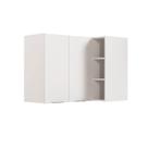 Armário Aéreo de Canto Reto Ipanema CabeCasa MadeiraOriginals Branco/Branco