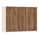 Armário Aéreo De Cozinha 120 Cm 3 Portas 5 Prateleiras
