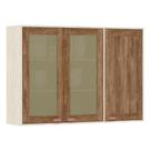 Armário Aéreo De Cozinha 120cm 1 Porta 2 Portas C/Vidro