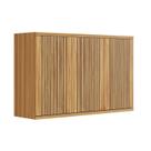 Armário Aéreo de Cozinha 120cm com 3 Portas Fresadas 100% Mdf Noruega Expresso Móveis