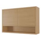 Armário Aéreo De Cozinha 1,20m 2 Portas e Nicho 100% Mdf Cléo Madeirado Nesher Armário Aéreo De Cozinha 1,20m 2 Portas e Nicho 100% Mdf Cléo Madeirado Nesher
