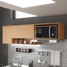 Armário Aéreo de Cozinha 190cm 2 Portas Alice Yescasa