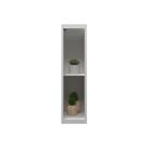 Armário Aéreo de Cozinha 2 Nichos Herval Viana, MDF, Branco Ártico