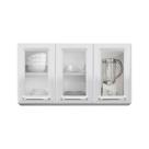 Armário Aéreo de Cozinha 3 Portas com Vidro IPV3-105 Luce Itatiaia Branco Neve Armário Aéreo de Cozinha 3 Portas com Vidro IPV3-105 Luce Itatiaia Branco Neve