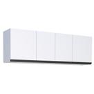 Armário Aéreo de Cozinha 4 Portas Gaia Flat 180 Cozimax Branco