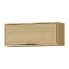 Armário Aéreo de Cozinha 80 Cm Glória 1 Porta Basculante Castanho - Mx Móveis
