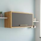 Armário Aéreo de Cozinha 80cm 1 Porta Basculante 100% Mdf Vicenza Espresso Móveis Armário Aéreo de Cozinha 80cm 1 Porta Basculante 100% Mdf Vicenza Espresso Móveis