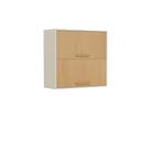 Armário Aéreo de Cozinha 80cm 2 Ptas Basc Bossa Nova Nogal
